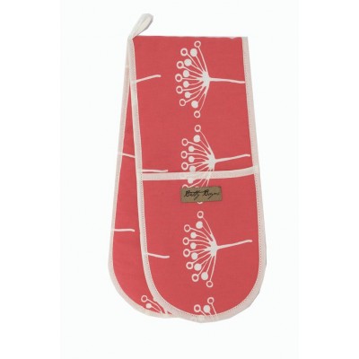 Red Cow Parsley Double Oven Glove